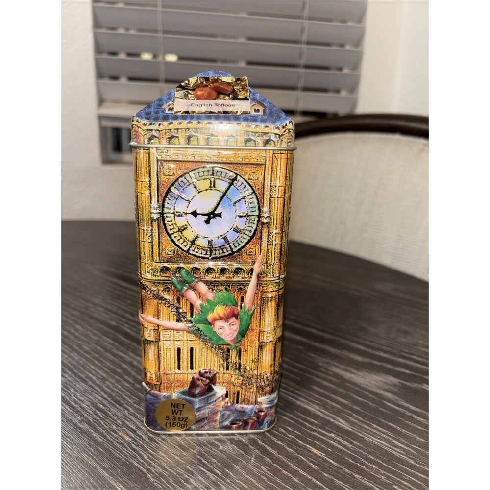 Churchill's Peter Pan Money Box - Big Ben Embossed Tin Bank